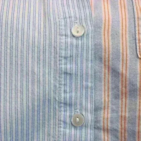 Japna Blue Pinstriped Button Down Shirt Long Sleeve 100% Cotton Size XS - Picture 3 of 7